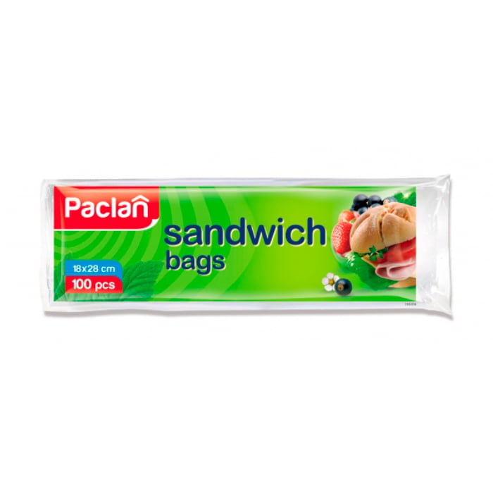 Пакети для бутербродів Paclan 18*28 см, 100 шт